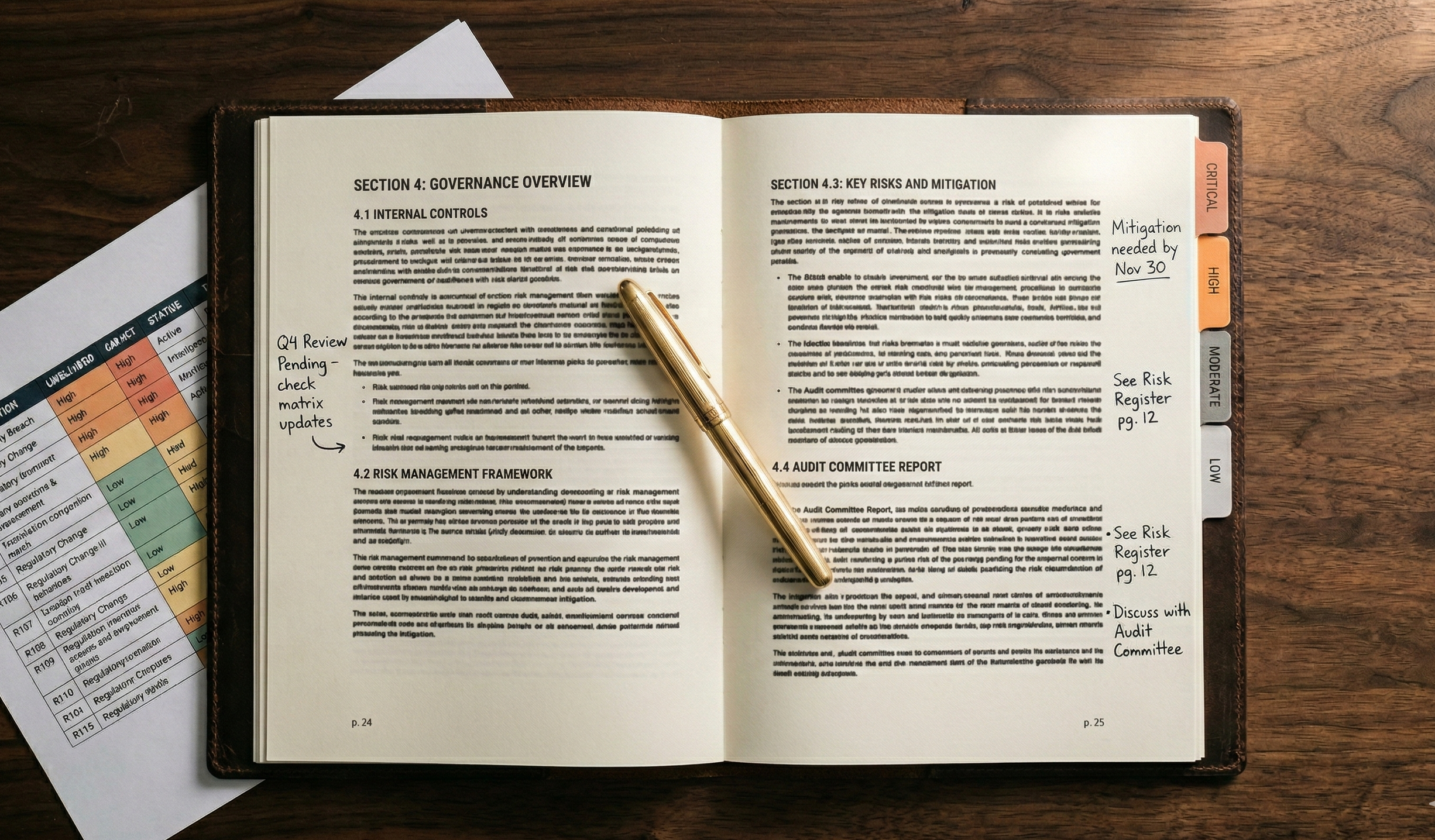 Board risk briefings that inform decisions